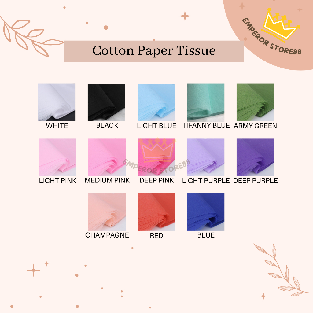 

Kertas Bunga Cotton Paper Tissue Tisu Flower Paper Wrapping Florist Bouquet Buket Bunga