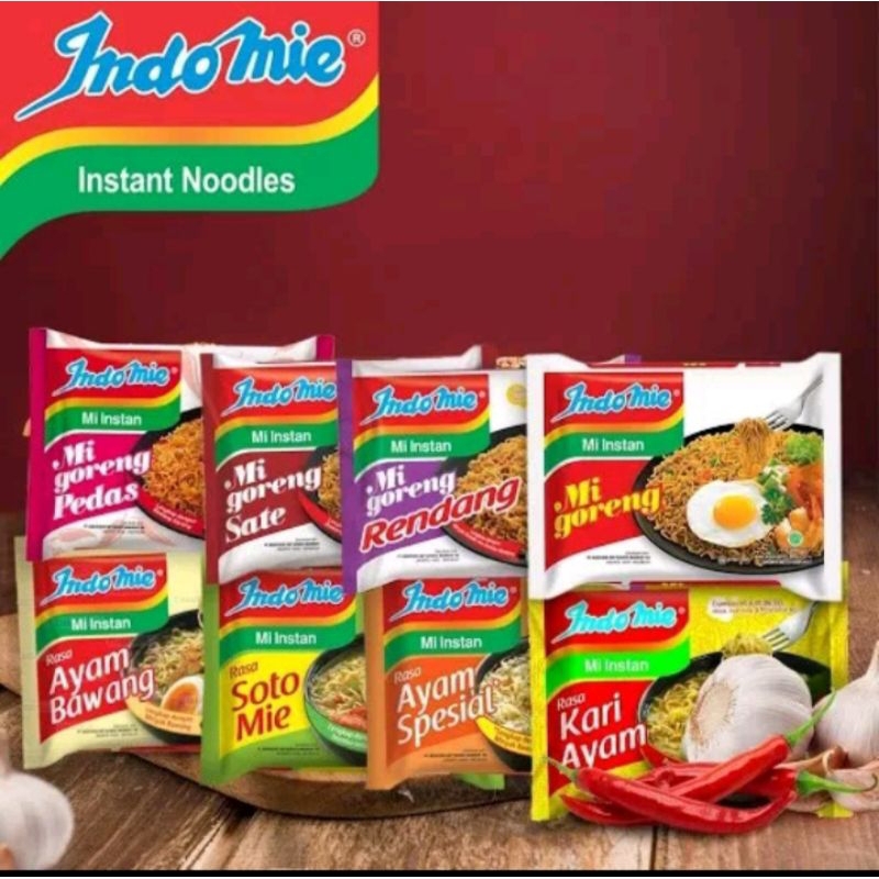 

Mie instan Indomie all varian isi 40 Bks/Bisa di campur