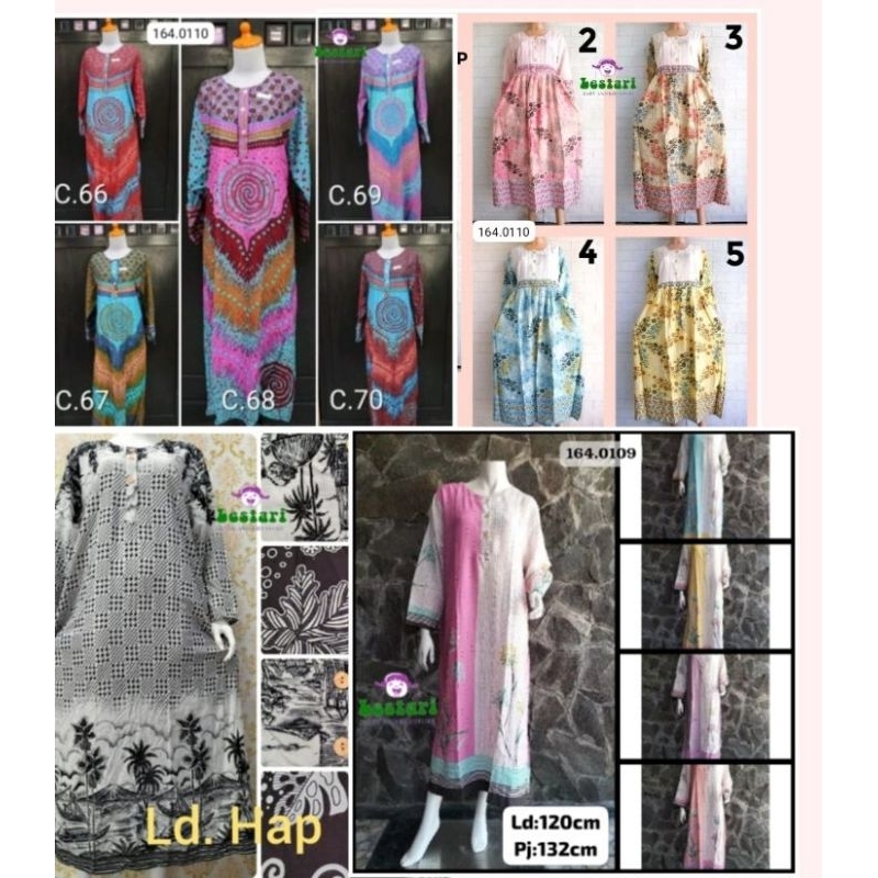 DASTER BATIK HAP LD POLA,LD HAP LENGAN PANJANG / BATIK CAP HAP
