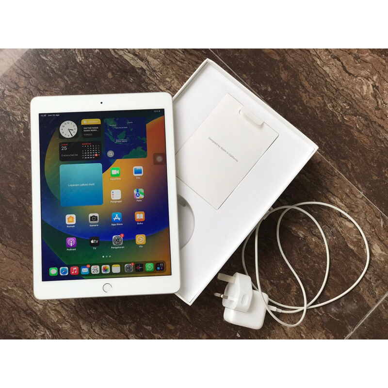 Apple Ipad 6 32gb Wifii Fullbox Like New