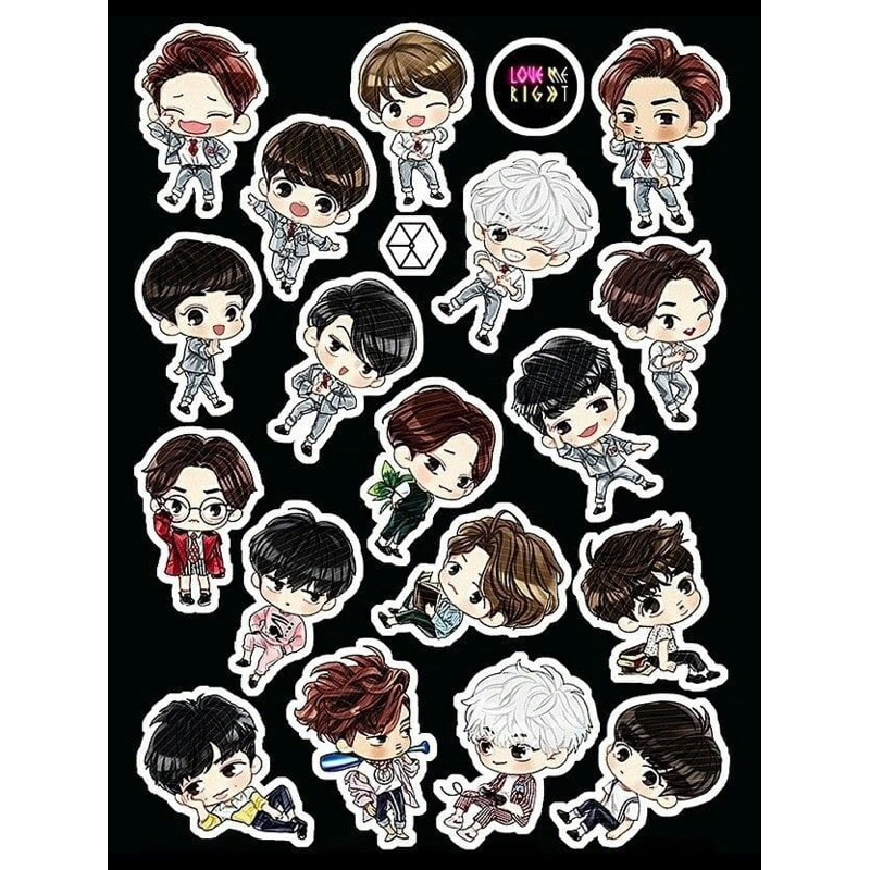 

stiker k-pop EXO ExoL aestetic
