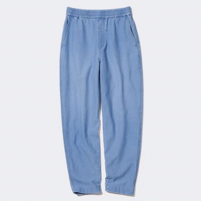 UNIQLO Women Pants Celana Panjang Wanita Tapered Jersey Denim