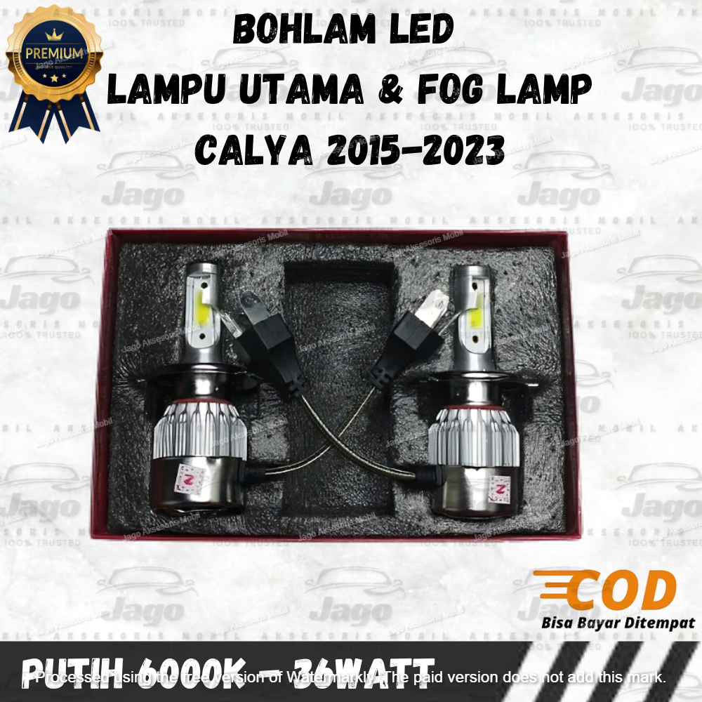 BOHLAM LED LAMPU UTAMA DAN FOG LAMP MOBIL CALYA 2015-2023