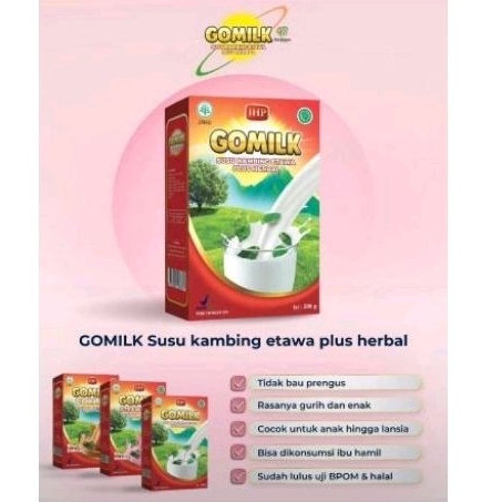 

Susu kambing ettawa + herbal GOMILK