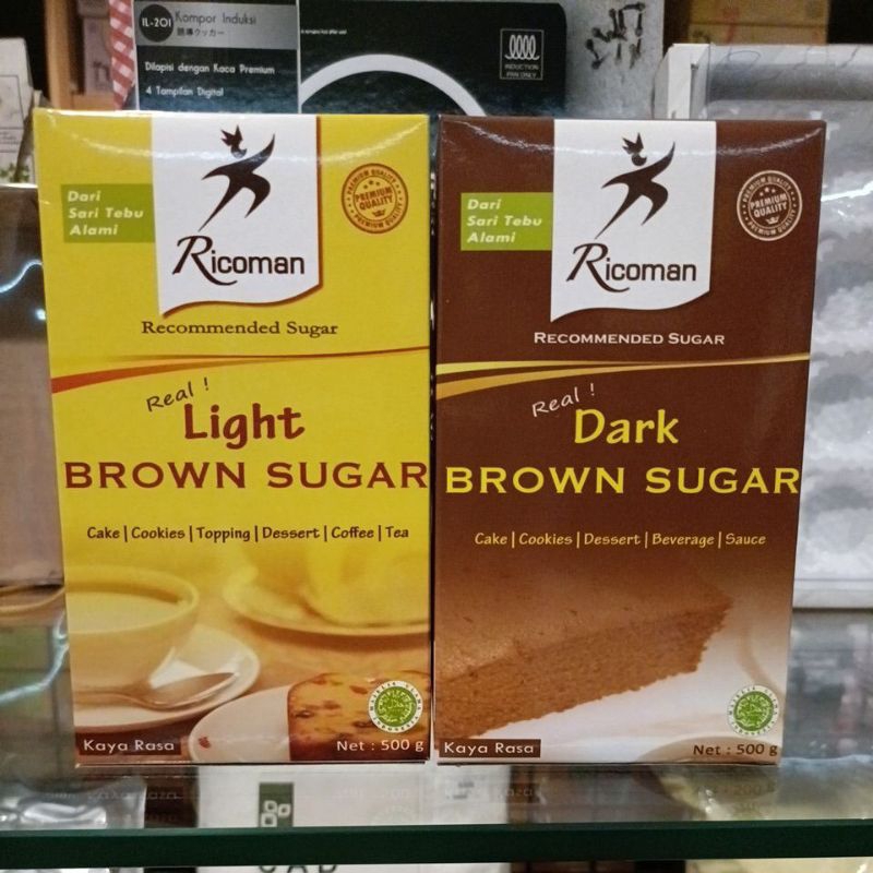 

ricoman light / dark brown sugar