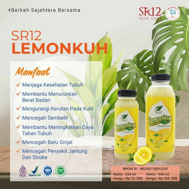 

LEMONKUH SR12 DAPAT MENINGKATKAN IMUN TUBUH DAN PELUNTUR LEMAK