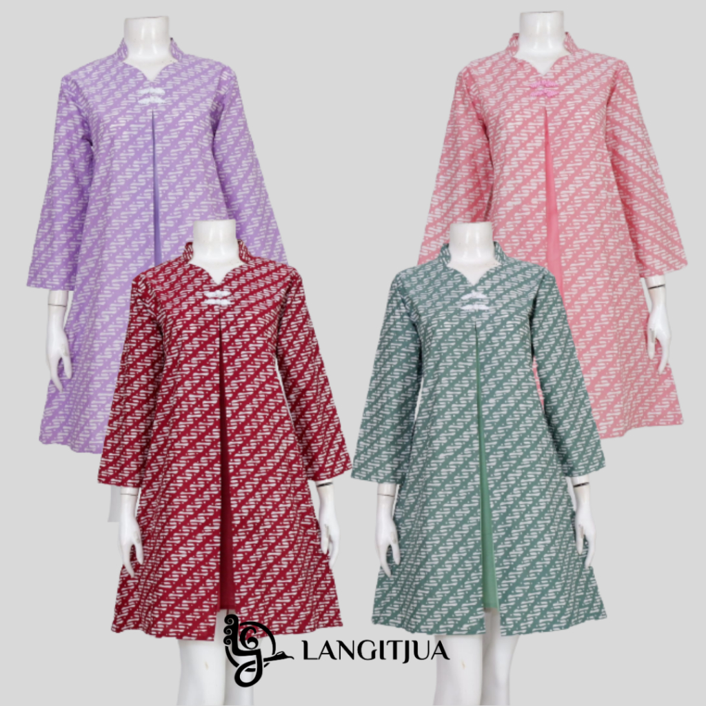 DARA PUSPITA 05 - BAJU KERJA BATIK MODEL TUNIK - LANGITJUA BATIK SOLO