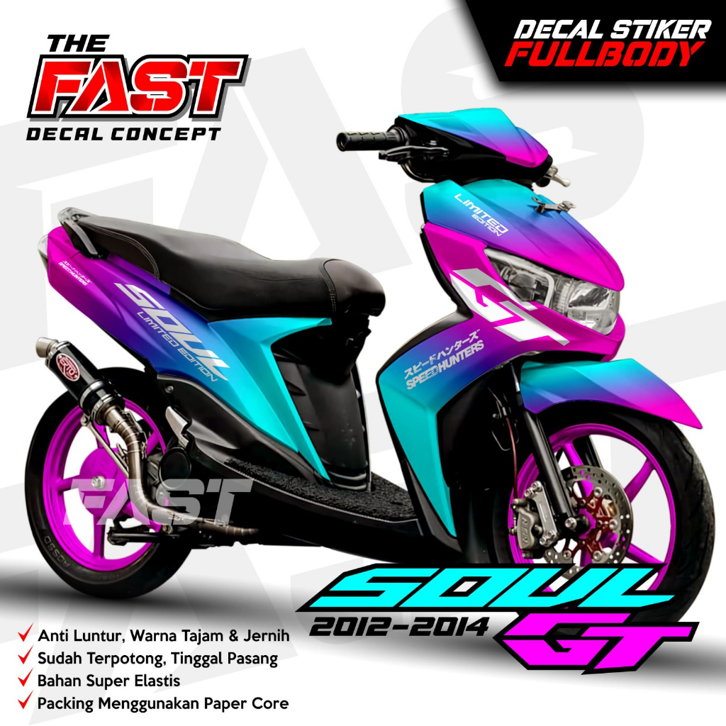 ANTILUNTUR decal sticker yamaha soul GT 110 fullbody bunglon decal stiker soul GT 110 full body desi
