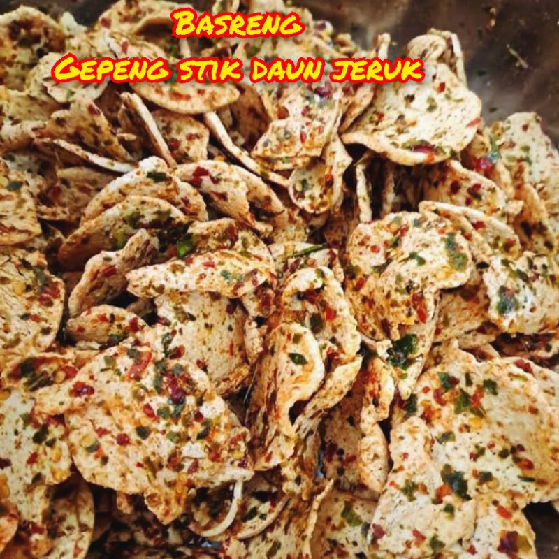 

Basreng Gepeng Pedas Daun Jeruk 250G | 500G Exstra Pedas Bumbu Basah Baso Goreng Kriuk Renyah