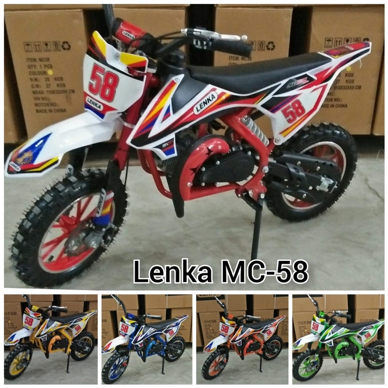 Motor Bensi Lenka MC58 Mini Trail Mesin Rumput 50cc 2Tak