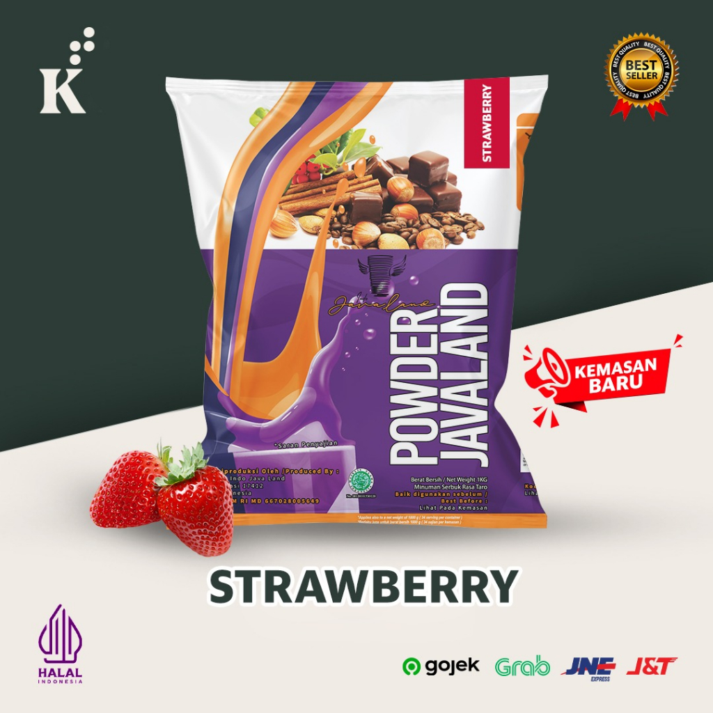 

Ay00! Bubuk Minuman Bubble Powder Drink Strawberry Javaland 1kg