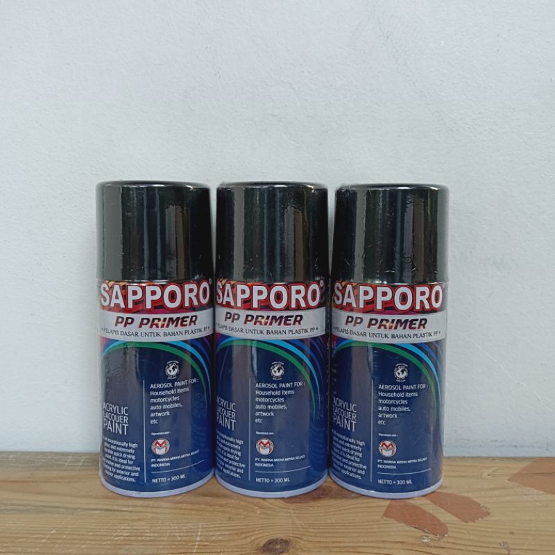 pilok pilox saporo pp primer plastic plastik primer sapporo 300ml cat dasar plastik transparan