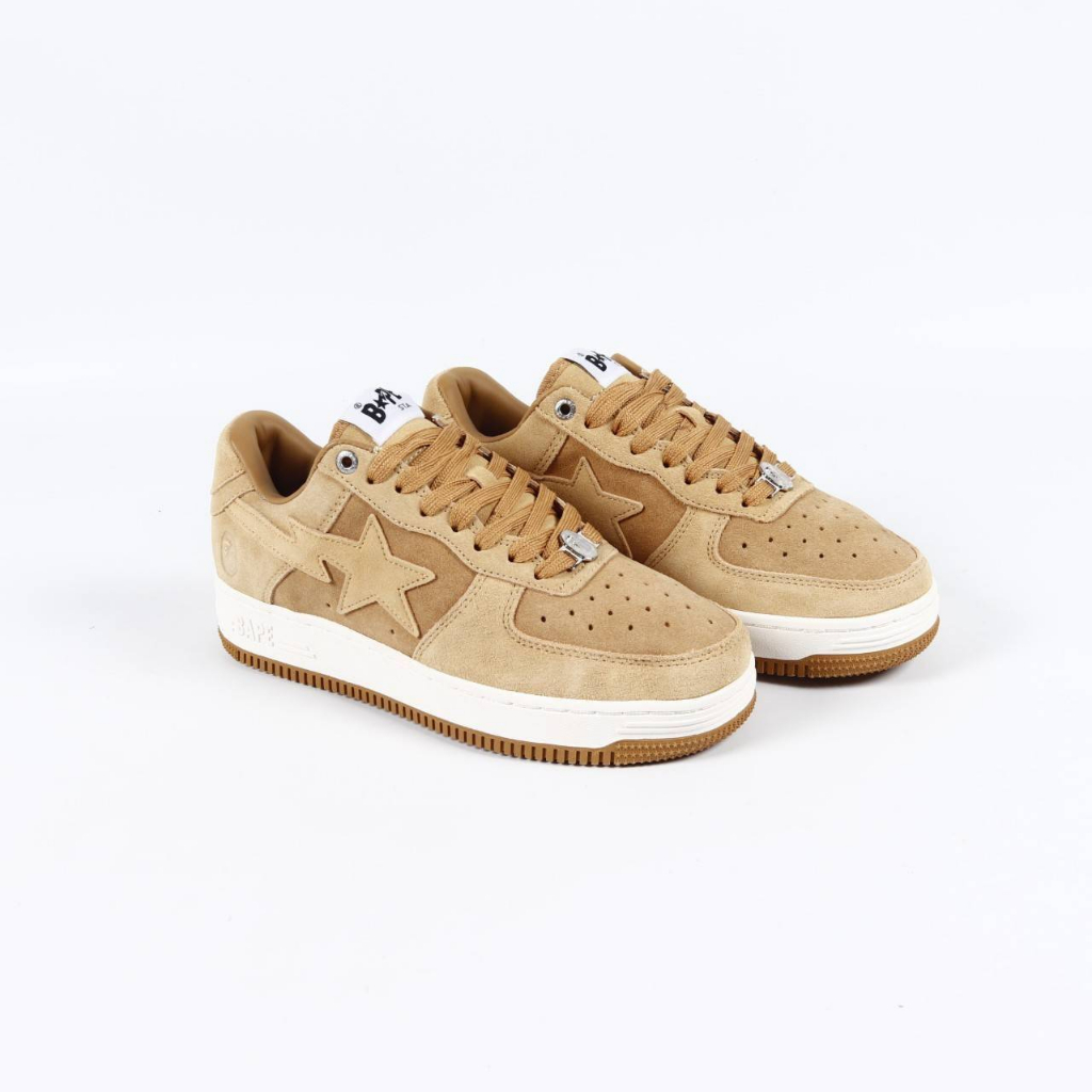SEPATU A BATHING APE BAPE STA BEIGE SUEDE
