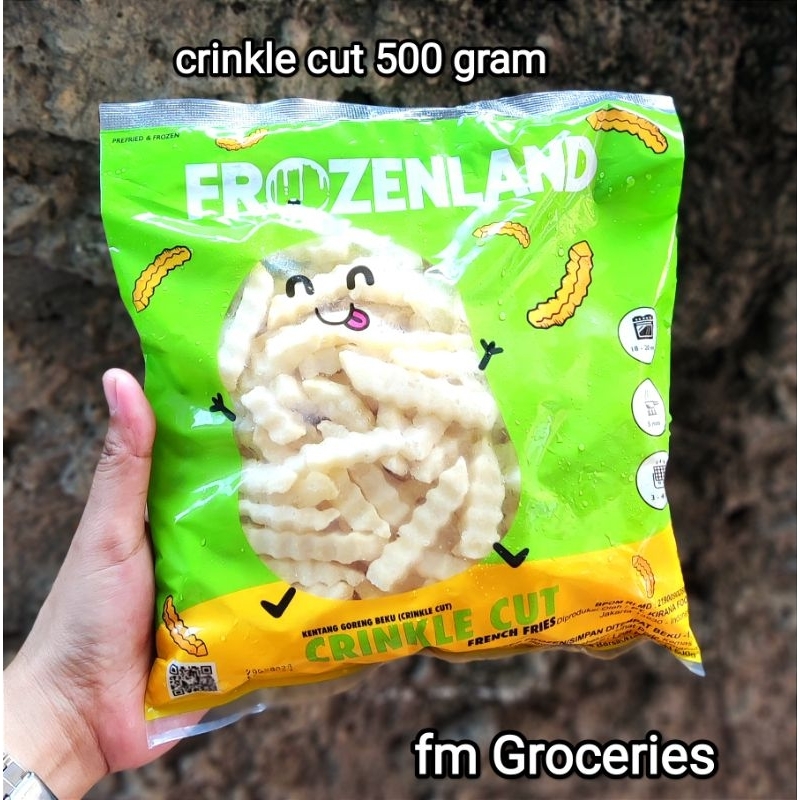 

Frozenland crinkle cut 500 gram | Kentang Crinkle Frozenland
