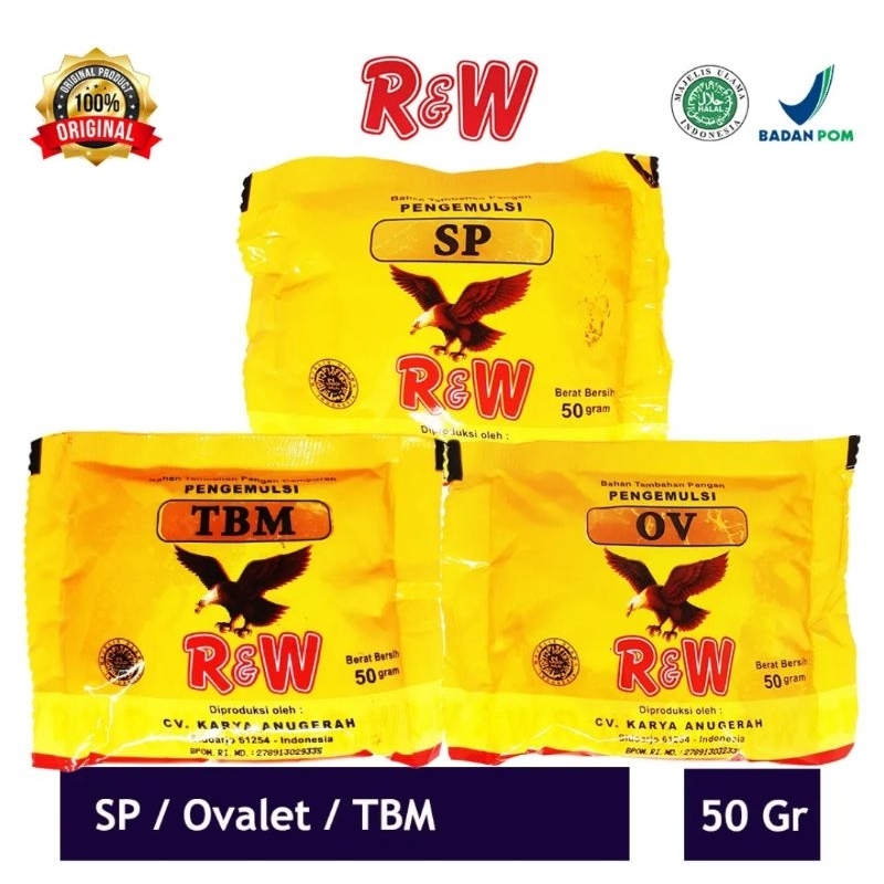 

1(pcs) SP OVALET TBM Pengembang Kue Roti Rajawali R&W 50gr