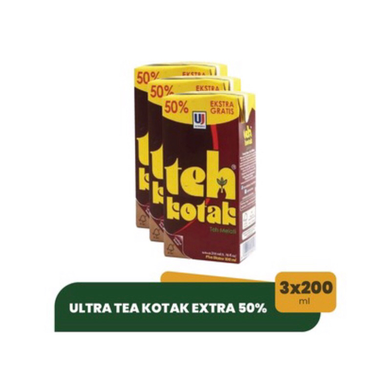 

Ultra Teh Kotak Jasmine 200ml (1 Pack isi 3 pcs)