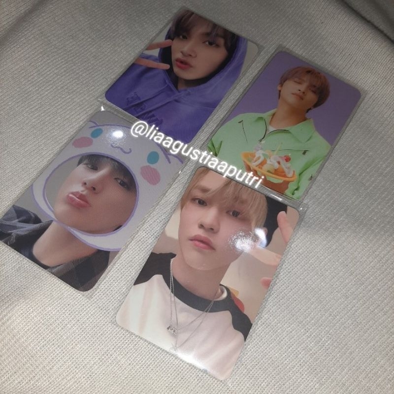 Haechan hoodie ungu photopack sg21, jeno acrylic sanrio
