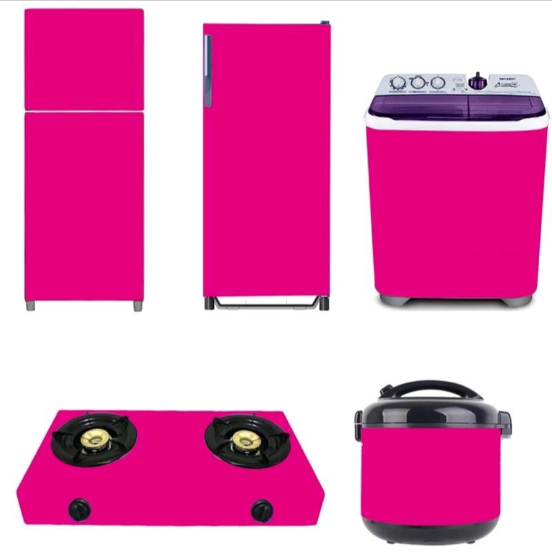 Stiker Kulkas 1 Pintu / Stiker Kulkas 2 Pintu / Stiker Kompor / Stiker Mesin Cuci / Stiker Rice Cook