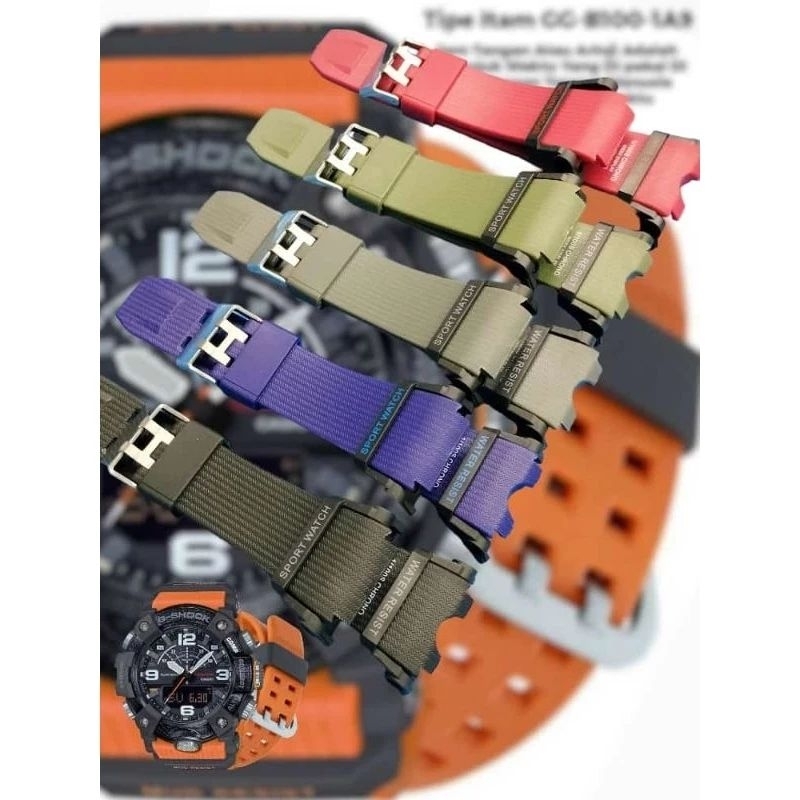 Strap tali jam CASIO GG-B 100 G-SHOCK GG-B 100 rubber strap original