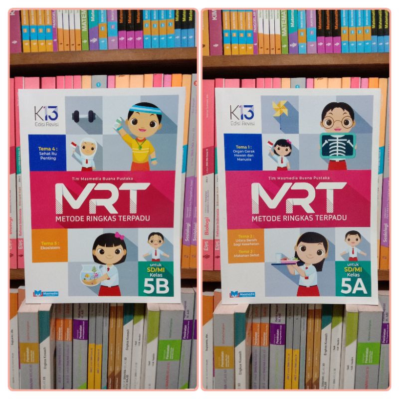 BUKU METODE RINGKAS TERPADU (MRT), SD/MI KELAS 5A,5B. K13 Edisi Revisi