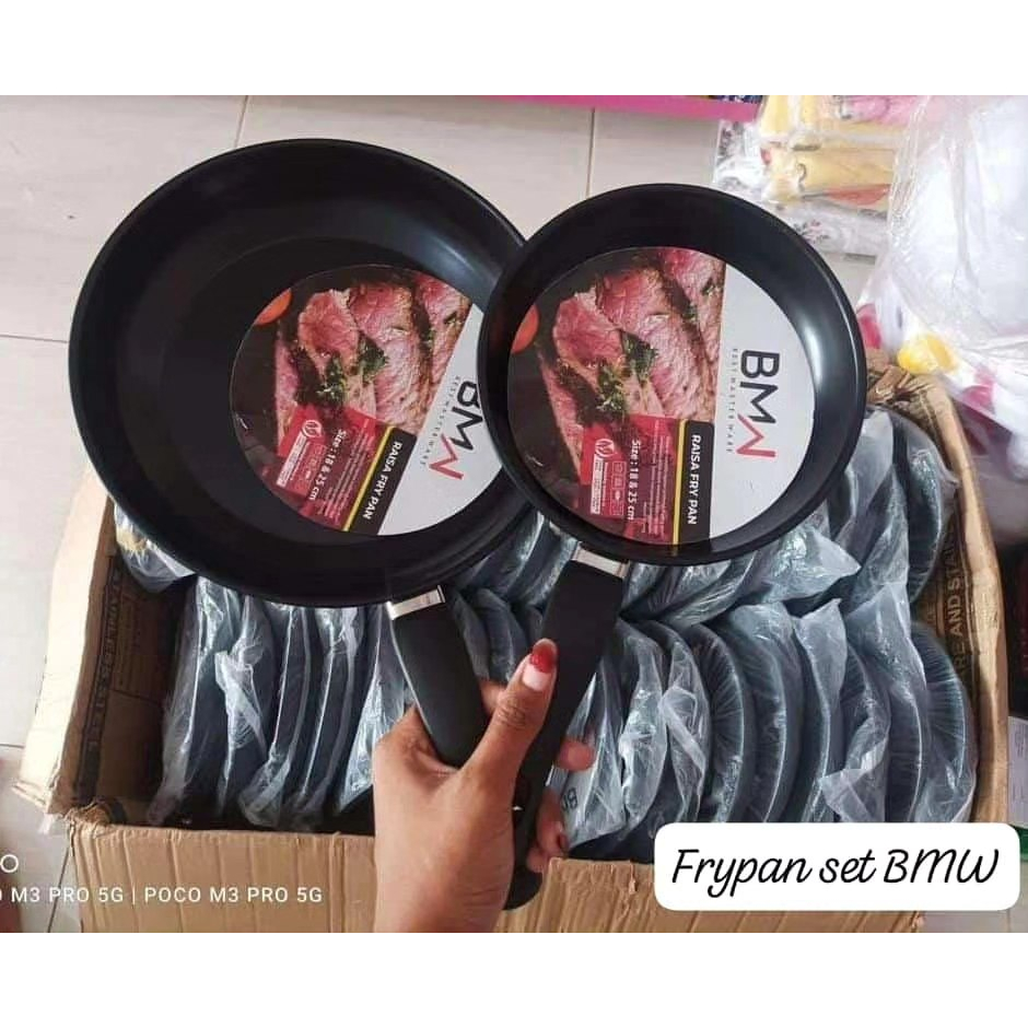 Frypan Set Hitam / Frypan Set 2in1