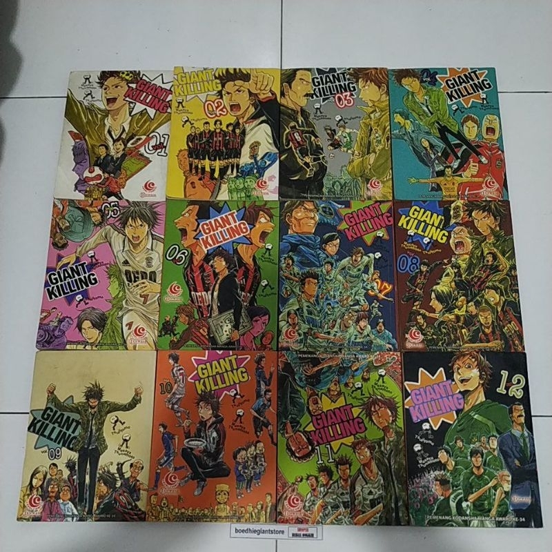 Komik Giant Killing 1-12, kolpri no coret, STARTER PACK, paketan, TS