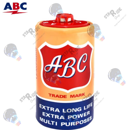 ABC Batu Batere Batre Baterai Battery Ukuran D Size R20 R20S Kuning Besar