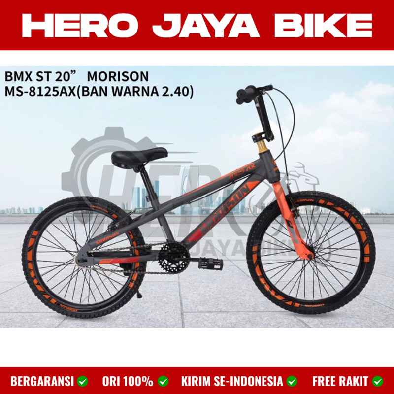 Sepeda Anak Laki BMX MORISON 8125AX Uk 20Inch Ban Jumbo & Kecil 3.0 WARNA