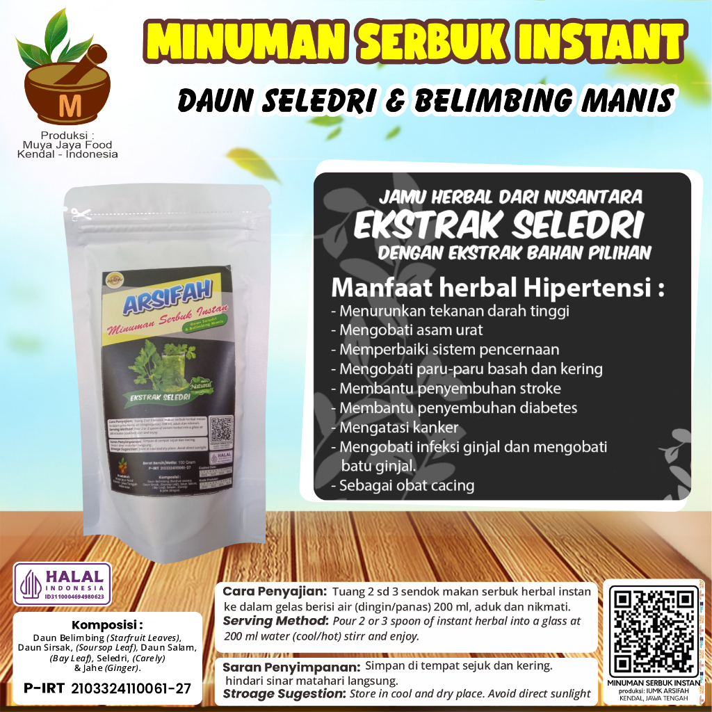 

Herbal Hipertensi /Ekstrak Daun Blimbing manis & seledri