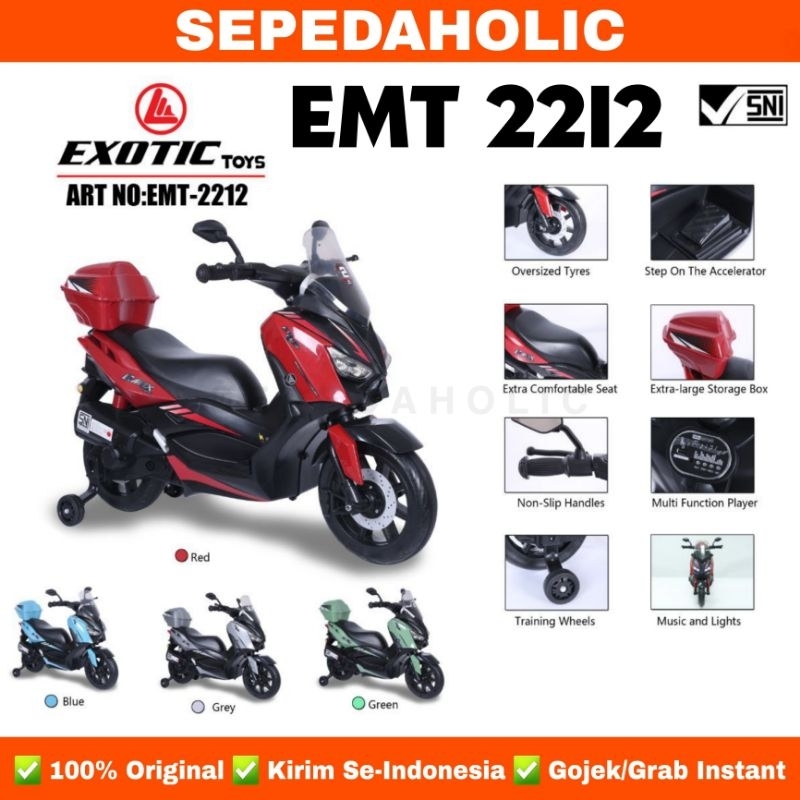 Motor Motoran Aki EXOTIC EMT 2212 NEW Mainan Anak Model XMAX