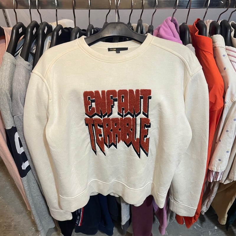 Crewneck Sweatshirt Sweater Maje Paris Women (Minus luntur abis di cuci)