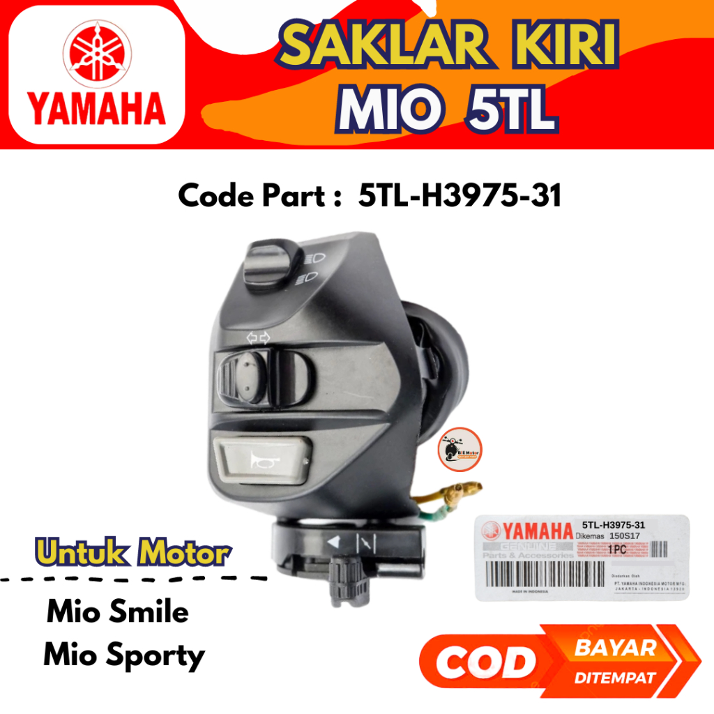 Saklar Kiri Mio sporty  Smile Kode 5TL-H3975-31