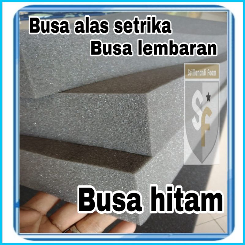 busa lembaran(BUSA HITAM).busa alas setrika.matras.tebal 5cm.busa inoac