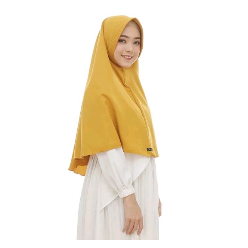 kerudung kuning polos