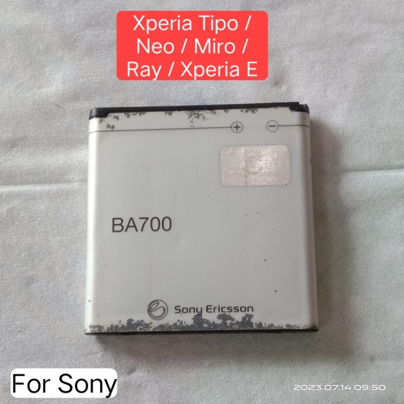 Batre Baterai Battery Bekas Ori Cabutan Copotan / Sony Xperia / BA700