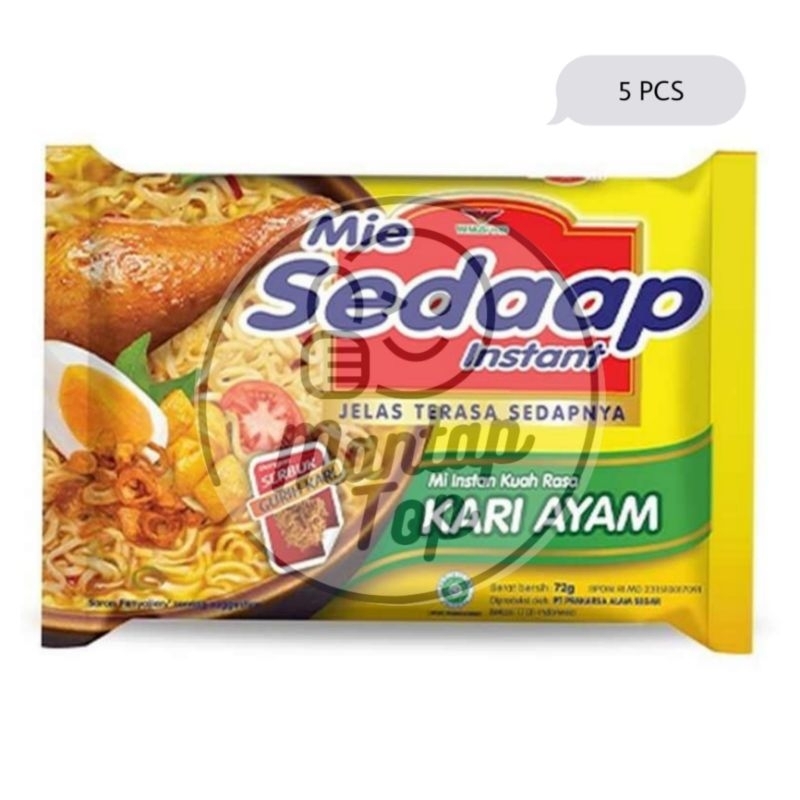 

Mie Sedaap Kuah Kari Ayam (ISI 5 PCS)