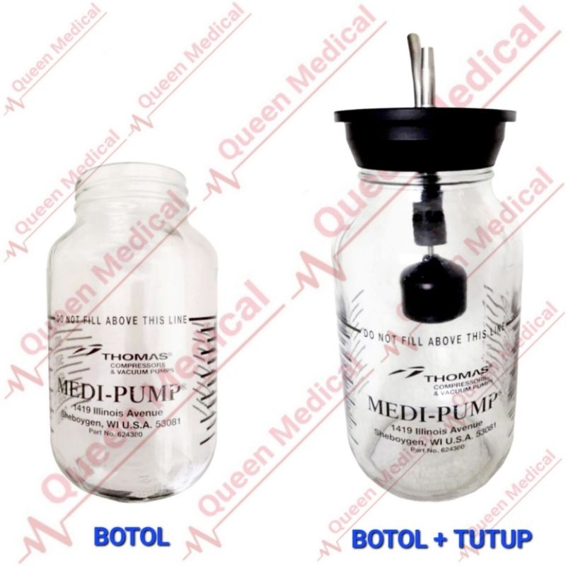 Botol Kaca Suction Pump Thomas 1632 GL