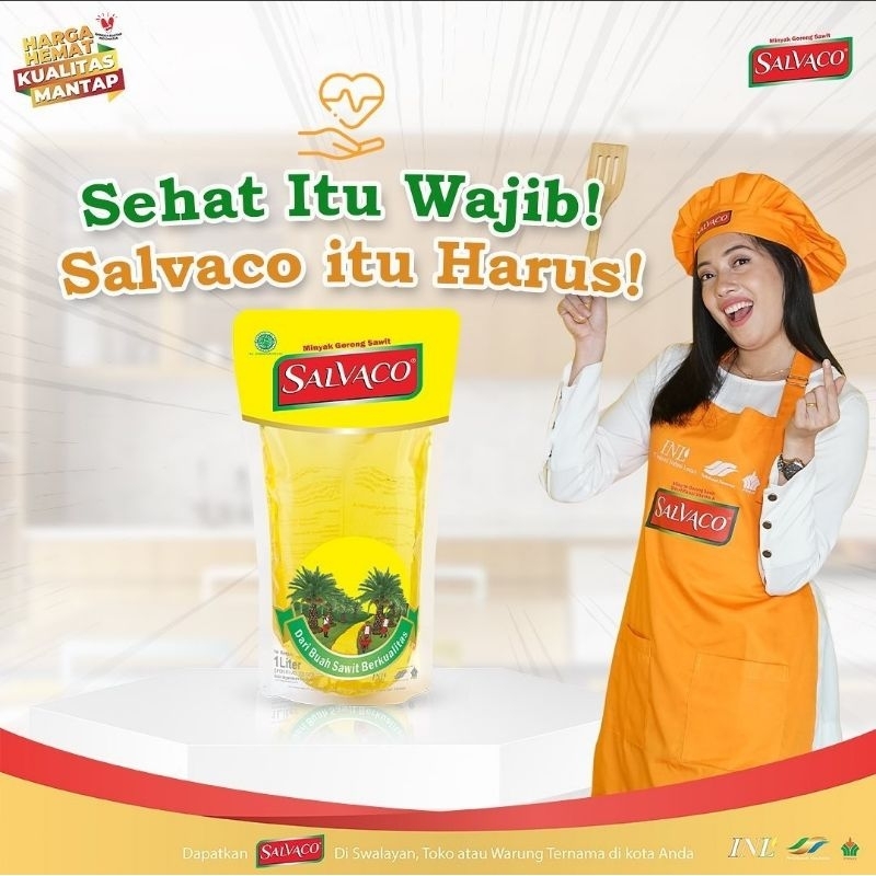 

Salvaco Minyak Goreng 1 liter Kemasan Refill Minyak Goreng Kemasan Pouch 1L