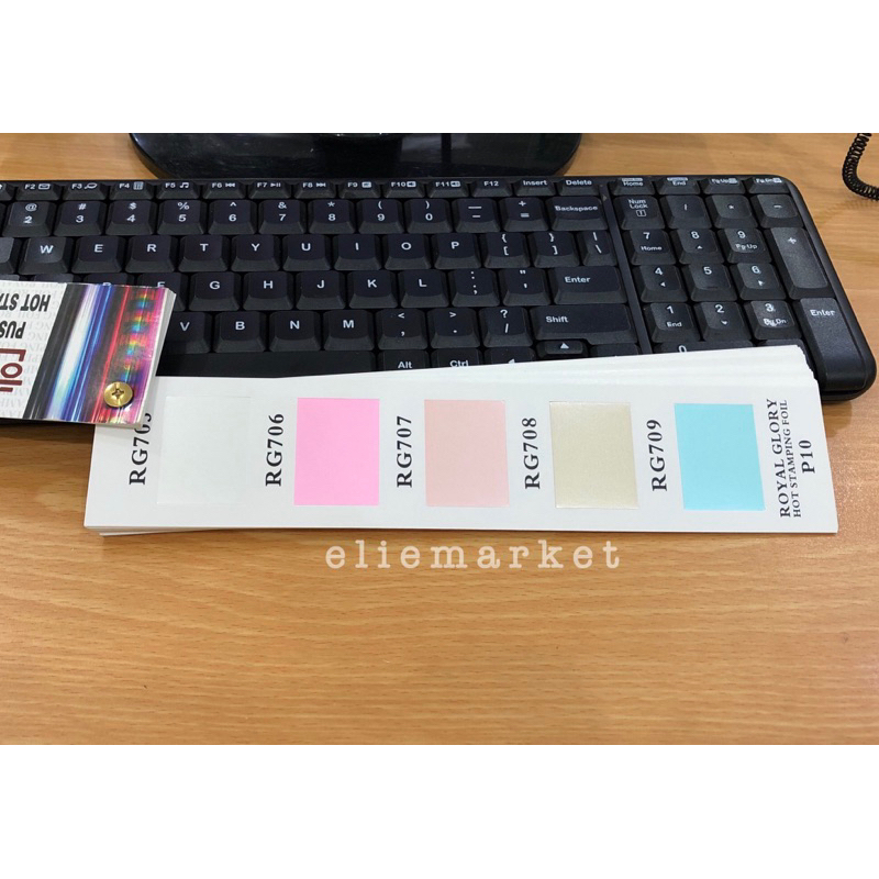 

KERTAS FOIL / HOT STAMPING FOIL 1/2 ROLL Kode Kepala 7 / Poly Emboss / Cetakan