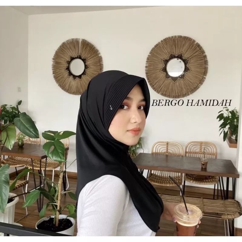 Bergo Hamidah Ori (original) Bergo Hamidah Bordil ukuran M