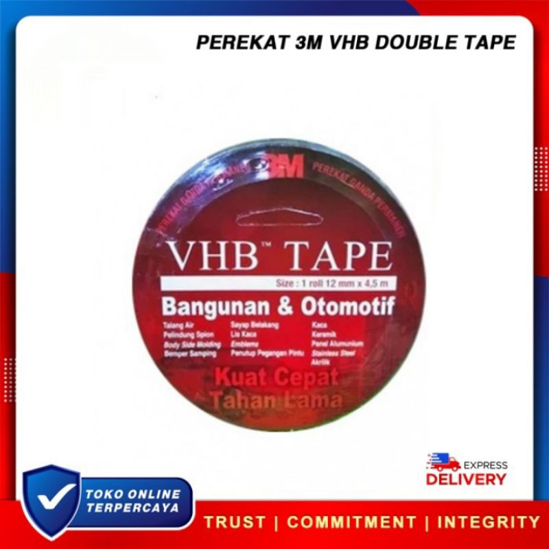 

(COD) DOUBLE TAPE VHB PEREKAT 3M 12MM X 4,5 KECIL ORIGINAL