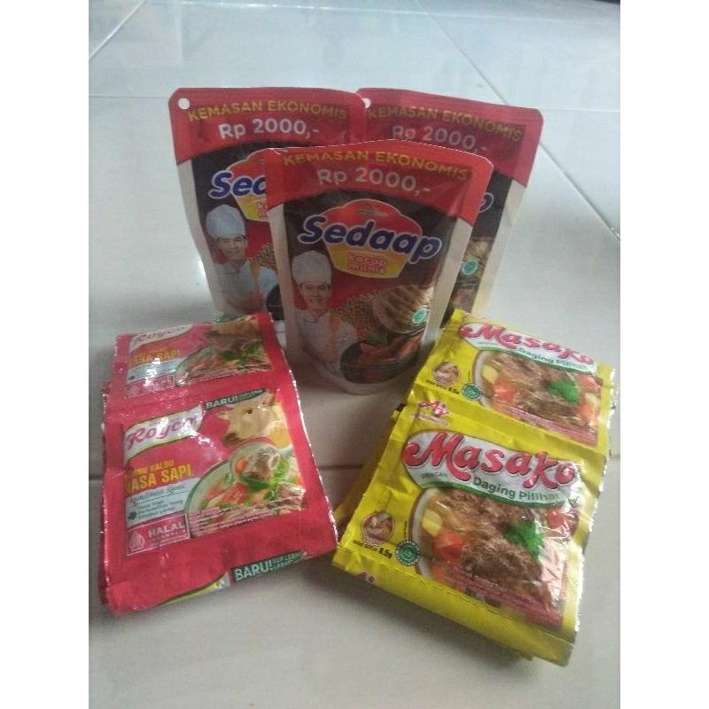 

paket masako, royco, kecap