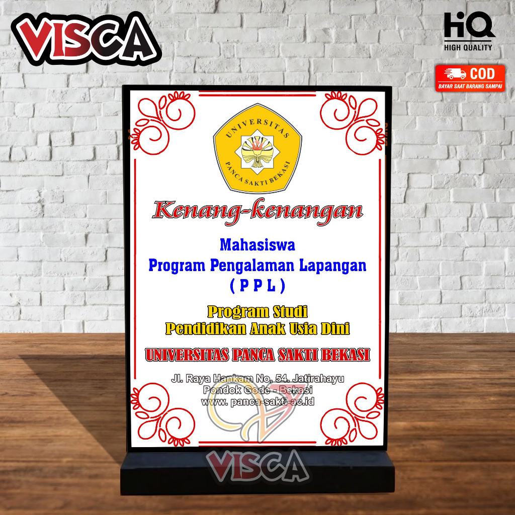 Plakat kayu plakat kenangan plakat cinderamata plakat kayu PKL sekolah kuliah plakat kenang kenangan