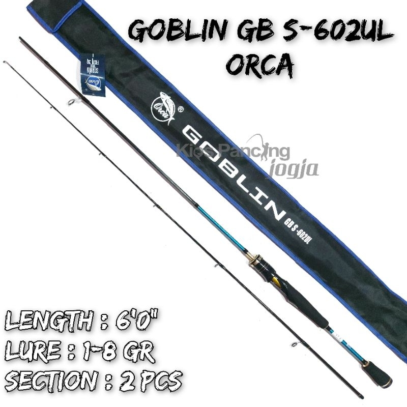 Joran Spinning Ultra Light Orca Goblin GB S-602UL Non Fuji