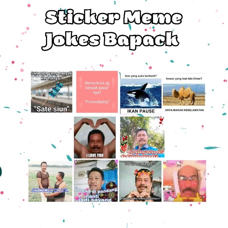 

sticker Meme Jokes Bapack Bapack