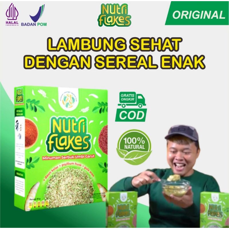 

NUTRIFLAKES ASLI - ORIGINAL MINUMAN UMBI GARUT SOLUSI ATASI ASAM LAMBUNG MAAG KRONIS GERD KOLESTEROL GULA DARAH