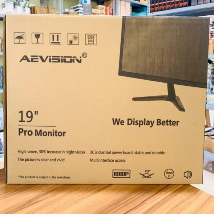 Monitor Aevision For PC CCTV 19 inch HDMI VGA+Speaker