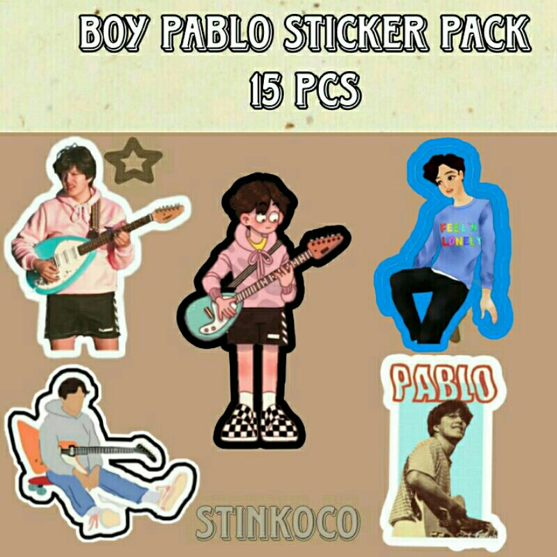 

[15PCS] STICKER BOY PABLO ISI 15 STICKER