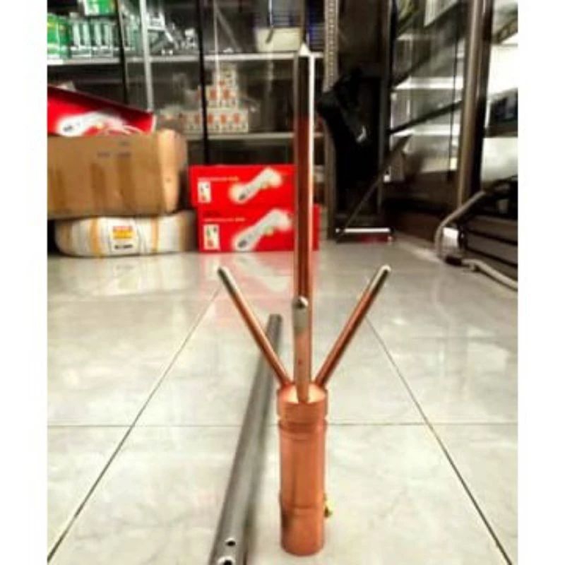 Tombak anti petir/splitzen trisula/trisula 3/4 inch kuningan