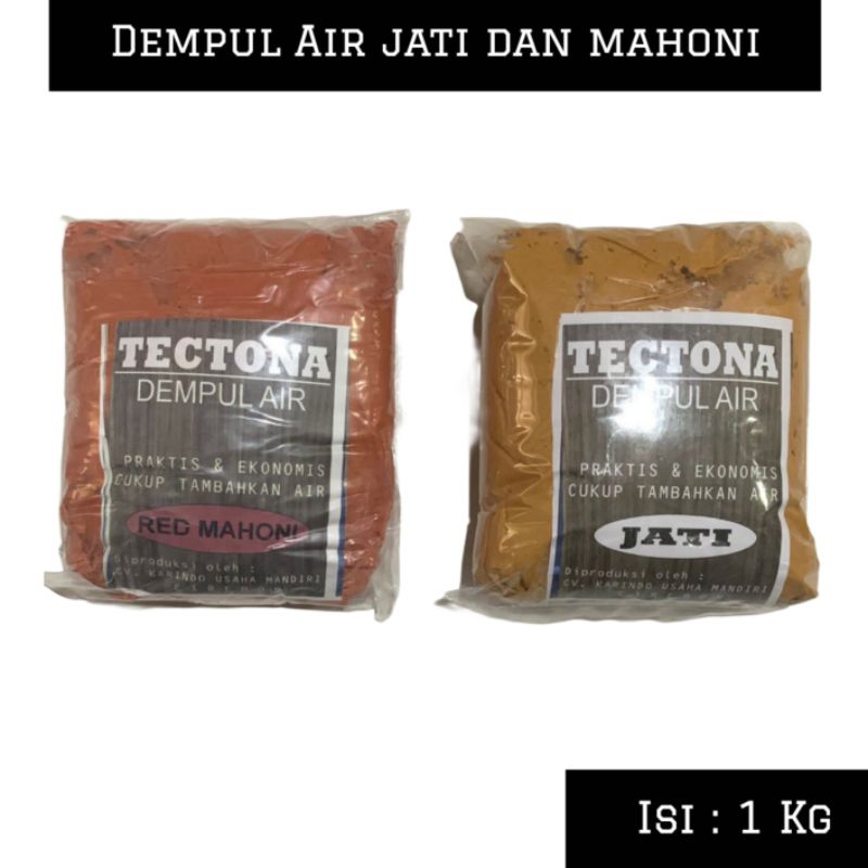 Dempul Kayu Jati Water base 1kg siap pakai